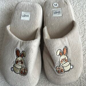 Jyoti Women's Cream Bunny Slippers